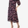 Blue Floral Printed Dress - Size UK 10 -The Dress Suite IMG 0003 368263fe 4a58 4962 ac05 425aeb7d7663