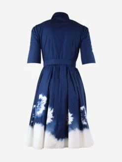 Prada Blue Tie-dye Pleated Midi Dress - Size UK 8 -The Dress Suite IMG 0056 46a923ca 8293 4fbb 8f68 8e6e187b3df3