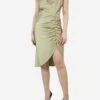 SAMSØE SAMSØE Green Ruched Satin Strap Dress - Size S 2 SAMSØE SAMSØE Green Ruched Satin Strap Dress - Size S -The Dress Suite IMG 0155 f28037dd be57 47cc b505 27072f66dab7