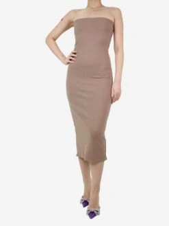 Light Brown Tube Dress - Size M