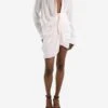 Jacquemus White La Riviera Gathered Plunge-neck Dress - Size FR 36 2 Jacquemus White La Riviera Gathered Plunge-neck Dress - Size FR 36 -The Dress Suite IMG 0307 1961cf7e e8b2 40ca af8e 1a9834635e08