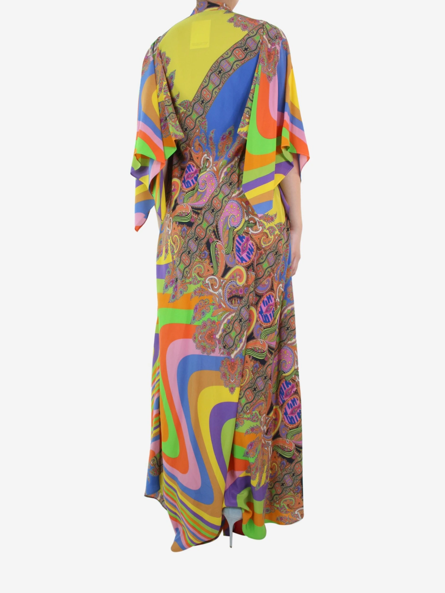 Etro Multi Paisley Printed Maxi Silk Dress - Size UK 8 4 Etro Multi Paisley Printed Maxi Silk Dress - Size UK 8 - Image 2