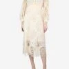 Maje Neutral Lace Midi Dress - Size UK 12 -The Dress Suite IMG 0937 374a29eb fe7d 4573 8d66 7a6b24eb7bf6