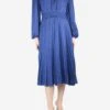 Maje Blue Satin Pleated Midi Dress - Size UK 12 1 Maje Blue Satin Pleated Midi Dress - Size UK 12 -The Dress Suite IMG 0964 1586675d c80b 4de4 aaef e2950cbe983c
