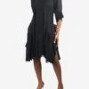 Chloé Black Sheer-sleeved Dress - Size FR 42