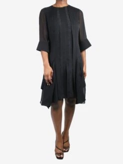 Chloé Black Sheer-sleeved Dress - Size FR 42 -The Dress Suite IMG 1890 4cf5bc3a e6cf 41c1 abb2 73ce800be0c4