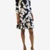 Erdem Blue Long-sleeved Floral Printed Dress - Size UK 6 -The Dress Suite IMG 2569 b2ecddc7 1b62 4ed3 abc6 77cc40e8a0d0