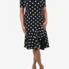 Oscar De La Renta Black Short-sleeved Polka Dot Dress - Size UK 12 -The Dress Suite IMG 3114 17e17716 de14 41cf 8aa4 9d9cac3350c7