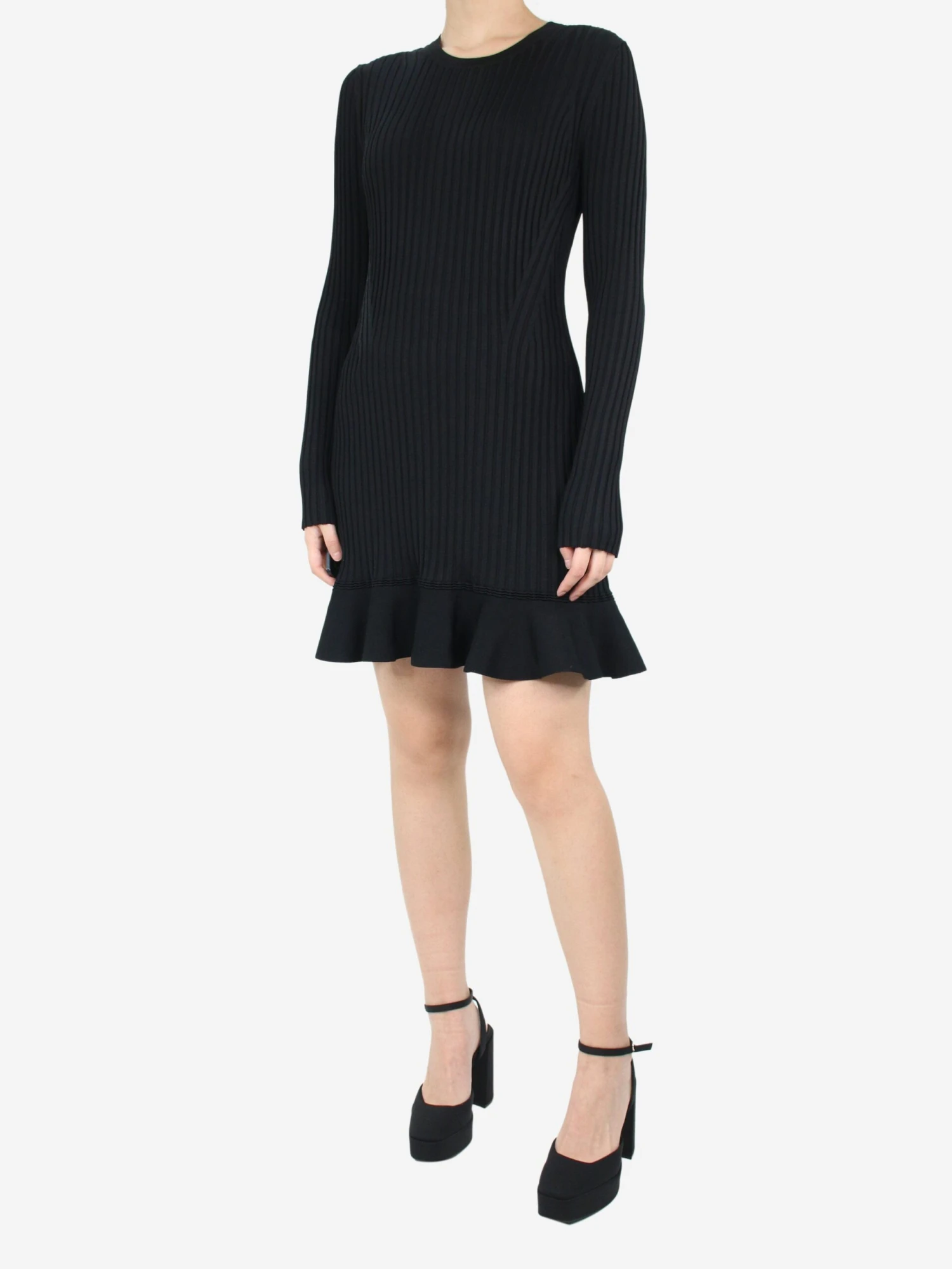 ME+EM Black Ribbed Mini Dress - Size UK 12 3 ME+EM Black Ribbed Mini Dress - Size UK 12
