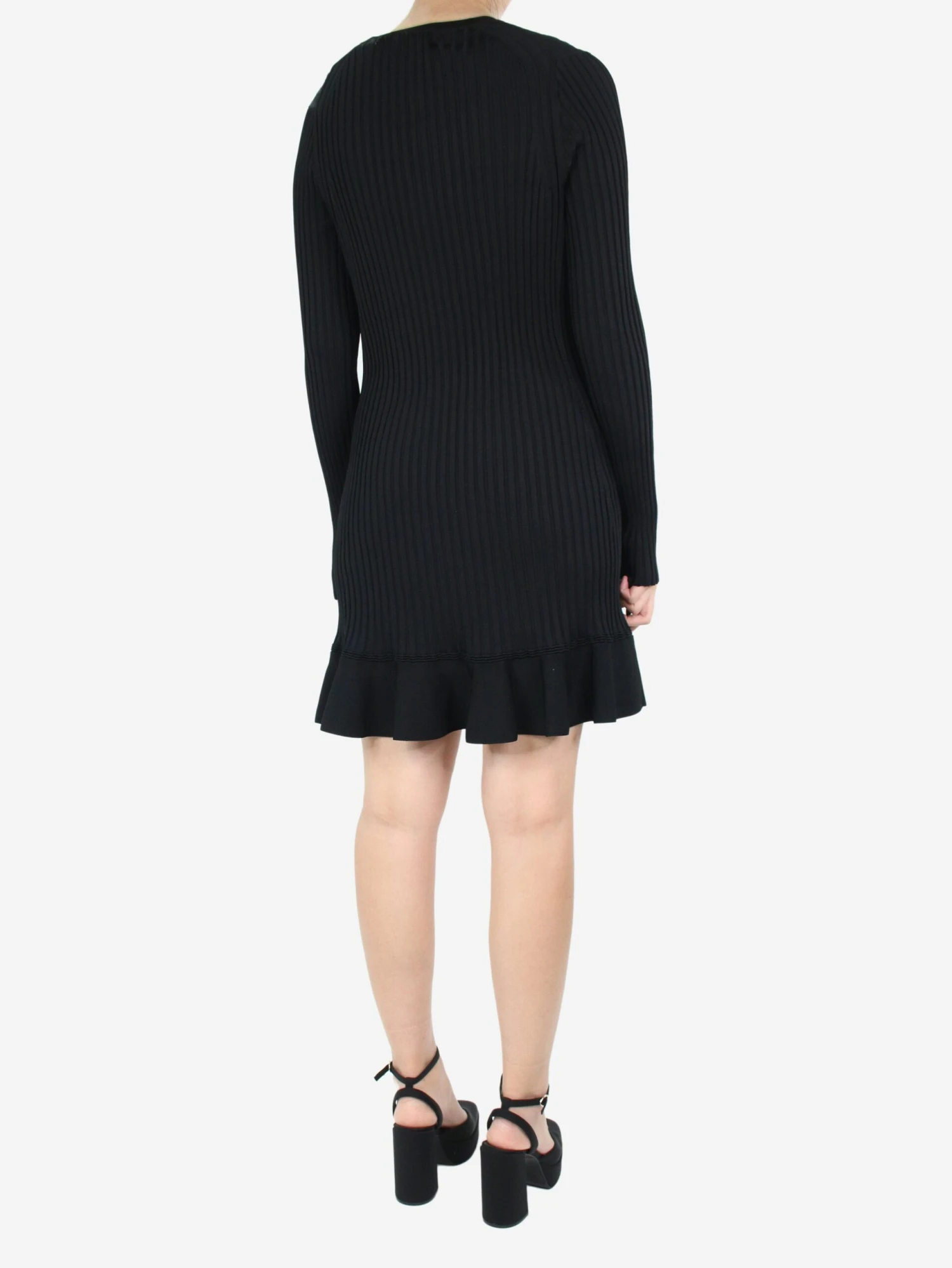 ME+EM Black Ribbed Mini Dress - Size UK 12 4 ME+EM Black Ribbed Mini Dress - Size UK 12 - Image 2