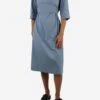 Blue Crewneck Midi Dress - Size UK 10 -The Dress Suite IMG 4547 0e20de16 377a 4bca 8063 5c7b75817d38