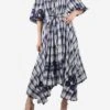 Blue Check Embroidered Dress - Size S 1 Blue Check Embroidered Dress - Size S -The Dress Suite IMG 4643 8b745867 a952 47a6 bde2 938b00af219d