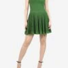 ALAIA Green Sleeveless Crimped Mini Dress - Size UK 10 -The Dress Suite IMG 5061 d804cd63 4fd0 42a3 b60b 9b56492629a0