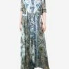 Etro Green Floral Printed Dress - Size UK 8 -The Dress Suite IMG 5103 a61d8263 e1cf 489d 9599 988605f9b035
