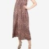 Zimmermann Pink Animal Print Halterneck Dress - Size UK 8 -The Dress Suite IMG 5437