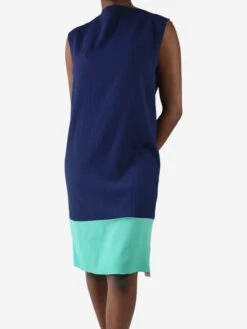 Navy Sleeveless Shift Dress - Size M 7 Navy Sleeveless Shift Dress - Size M -The Dress Suite IMG 5588 f11ce627 ae75 4f43 8111 3df0ddac70a0