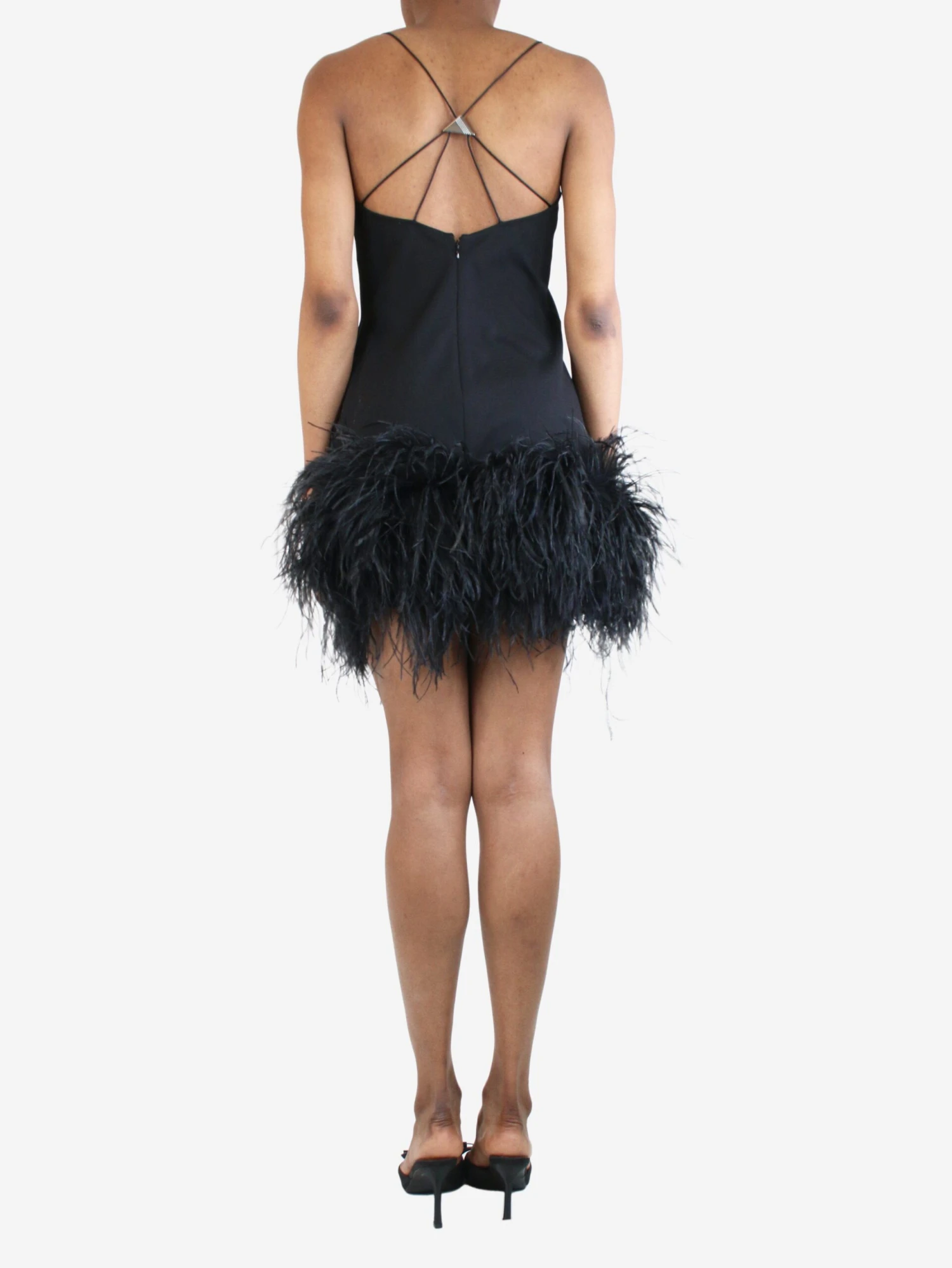 Black ''Fujiko'' Black Mini Dress - Size UK 8 5 Black ''Fujiko'' Black Mini Dress - Size UK 8 - Image 3