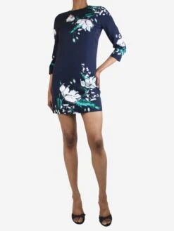 Erdem Navy Silk Floral Print Dress - Size UK 6 7 Erdem Navy Silk Floral Print Dress - Size UK 6 -The Dress Suite IMG 5766 8e873795 5f3b 417c 9da4 e8b295358441
