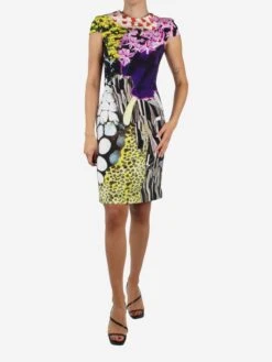 Multicoloured Silk Floral Printed Dress - Size UK 8 7 Multicoloured Silk Floral Printed Dress - Size UK 8 -The Dress Suite IMG 5939 afe26d23 3446 4986 a1ec 1d92bdec5188