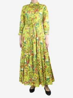 Yellow Belted Floral Printed Dress - Size UK 10 7 Yellow Belted Floral Printed Dress - Size UK 10 -The Dress Suite IMG 6066 2cacdf9e 2883 4bd7 9453 15609caf0cc8
