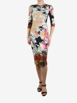 Etro Multicoloured Printed Fitted Dress - Size IT 40