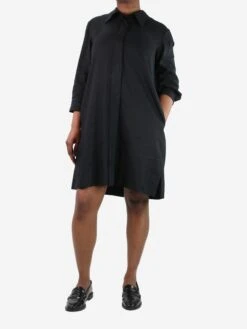 Black Shirt Dress - Size UK 14 -The Dress Suite IMG 6221 a9e72470 e478 4ca9 bad0 88ad339601c4
