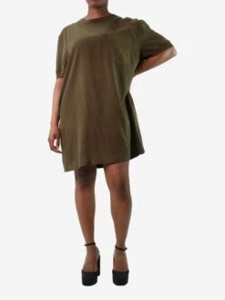 Khaki Short-sleeved Pocket Dress - Size UK 14 7 Khaki Short-sleeved Pocket Dress - Size UK 14 -The Dress Suite IMG 6276 47baa352 f240 46bd b11c eff0a4ce00e7