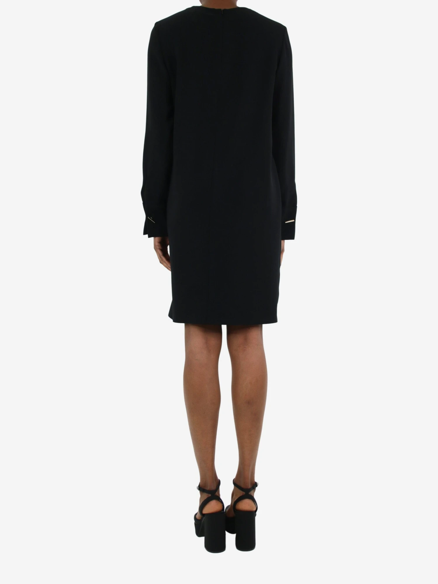 Black Dress With Gold Hardware Details - Size UK 6 4 Black Dress With Gold Hardware Details - Size UK 6 - Image 2