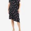 Junya Watanabe Black Floral Asymmetric Midi Shirt Dress - Size UK 10 -The Dress Suite IMG 6923 d175e73c ee07 40be a8ed 43d4f3df70c5