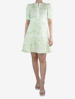 ME+EM Green And Cream Floral Printed Dress - Size UK 8 7 ME+EM Green And Cream Floral Printed Dress - Size UK 8 -The Dress Suite IMG 7191 25ccc3a1 d2b1 422b 8c44 5c6ebf6e1026