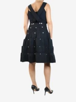 Comme Des Garcons Black Tiered Snap-button Dress - Size XS -The Dress Suite IMG 7255 902373fc f0dc 4aec bbe7 97afdb2b9fff