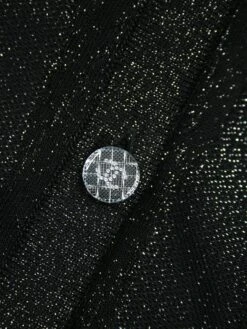 Chanel Black Sparkly Buttoned Midi Dress - Size UK 12 -The Dress Suite IMG 7335 d2012c68 835d 4610 80dd 5c403c68e08e