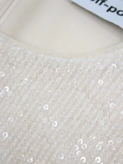 SELF PORTRAIT Cream Feather-trimmed Sequined Dress - Size UK 10 10 SELF PORTRAIT Cream Feather-trimmed Sequined Dress - Size UK 10 -The Dress Suite IMG 7770 d2280367 4711 4aa3 a990 aade92c9c7b8