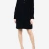 CLAUDIE PIERLOT Blue Victorian Collar Velvet Dress - Size UK 12