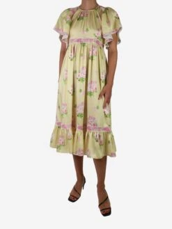 MANOUSH Yellow Floral Midi Dress - Size FR 38 7 MANOUSH Yellow Floral Midi Dress - Size FR 38 -The Dress Suite IMG 7962 5bb13602 2dfa 43fe a4ab 0d0e0598bd71