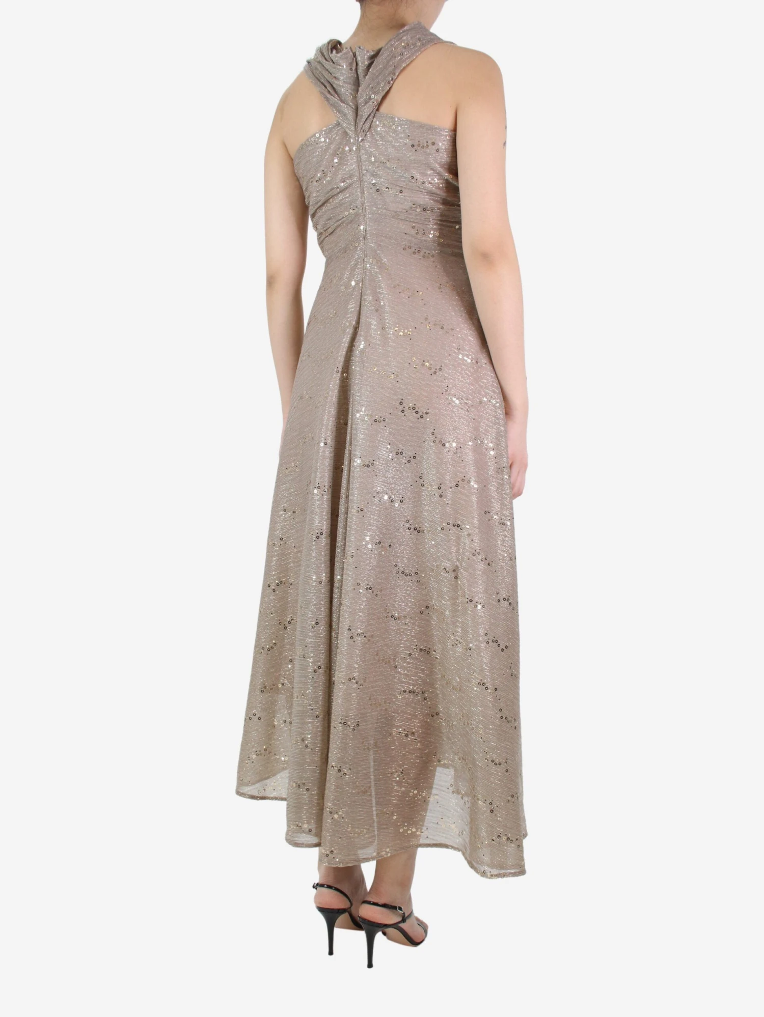 Neutral Sequined Dress - Size UK 8 5 Neutral Sequined Dress - Size UK 8 - Image 3