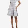ALAIA White Short-sleeved Patterned Knit Dress - Size UK 10 -The Dress Suite IMG 8025 f2932333 1e61 40e5 82e8 063aca35e21f