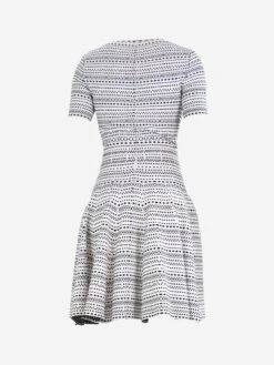 ALAIA White Short-sleeved Patterned Knit Dress - Size UK 10 11 ALAIA White Short-sleeved Patterned Knit Dress - Size UK 10 -The Dress Suite IMG 8029 5b7c5ad6 62fa 46ff 850a 7eb9e3ee1859