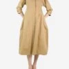 Jil Sander Neutral Buttoned Midi Dress - Size UK 8 1 Jil Sander Neutral Buttoned Midi Dress - Size UK 8 -The Dress Suite IMG 8032