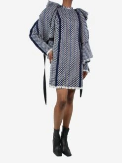 Lanvin Blue Fringe Patterned Jacket And Dress - Size UK 10 -The Dress Suite IMG 8177 3b8dbc9f 330c 4734 baaf 5893d08afa9b