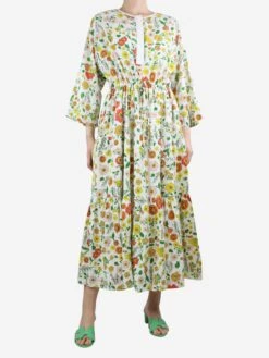 Multi Floral-printed Midi Dress - Size S -The Dress Suite IMG 8639 46231dd8 c7d1 4e41 88ff c0dc2eab2f73