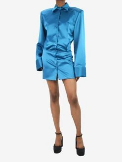 Blue Poplin Mini Shirt Dress - Size IT 38 7 Blue Poplin Mini Shirt Dress - Size IT 38 -The Dress Suite IMG 8646 00714ac8 aea8 49ea 86c6 5f0d540472b1