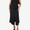 Bottega Veneta Black Square Neckline Asymmetric Midi Dress - Size IT 38 -The Dress Suite IMG 8816 ada1fefe c498 4783 8810 cd78e71b6d9a