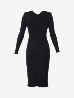 Black Ruched Midi Dress - Size UK 8 -The Dress Suite IMG 9023 19086aad 3c26 4e9c 8e51 0964e46b4362
