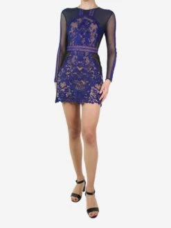 SELF PORTRAIT Blue Floral Embroidered Mini Dress - Size UK 6 7 SELF PORTRAIT Blue Floral Embroidered Mini Dress - Size UK 6 -The Dress Suite IMG 9105 2b4006fc 5714 4834 b7de ab3c6602805c
