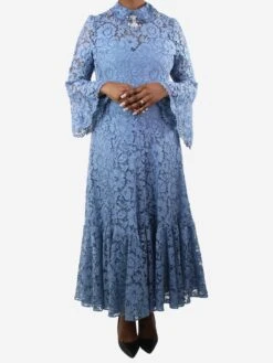 Valentino Blue Bejewlled Lace Dress - Size -The Dress Suite IMG 9529 e6332ed7 2e8a 4347 b29c 96b4a154e972