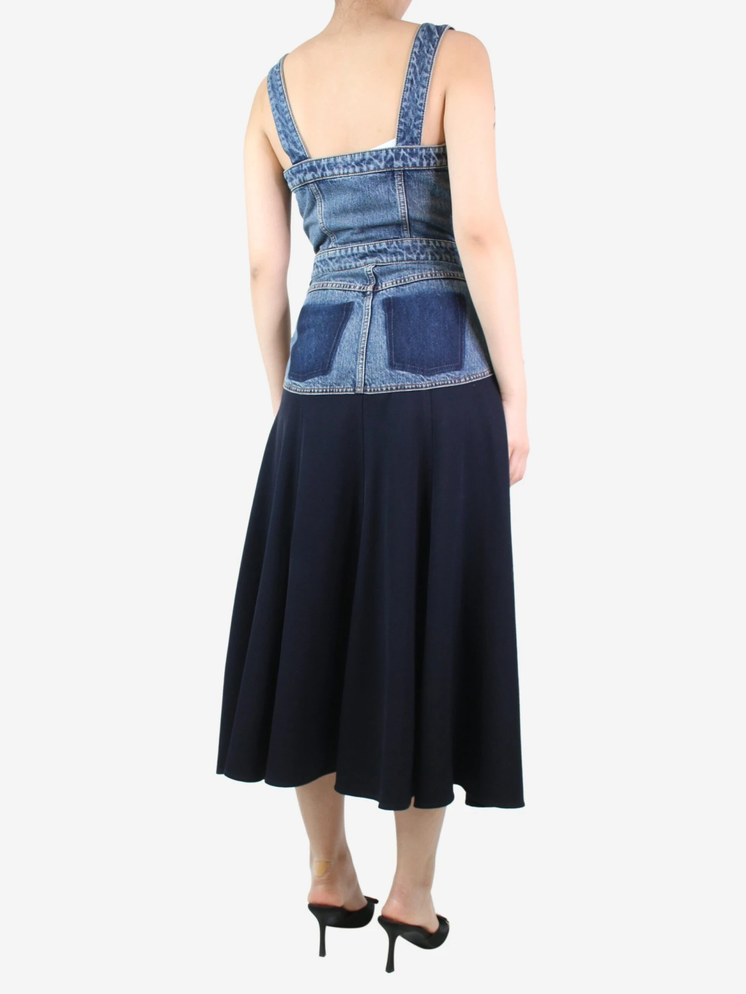 Chloé Blue Denim Pocket Dress - Size UK 8 4 Chloé Blue Denim Pocket Dress - Size UK 8 - Image 2