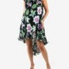 Black Floral Printed Ruffle Asymmetric Dress - Size FR 36 -The Dress Suite IMG 9744 6025d6f4 9e69 4258 a6cf 8a3a4dec0690