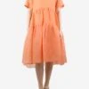 Orange Textured Tiered Midi Dress - Size UK 10 -The Dress Suite IMG 9904 7bc180b8 7c9e 4447 9e09 a6a41d7d4756