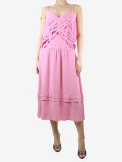 Pink Slip Dress - Size UK 8